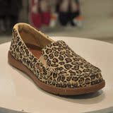 Crocs新款专柜正品代购卡洛驰女鞋沃尔卢女士帆布豹纹便鞋14414