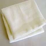 买二送一竹纤维毛巾 方巾 白色 100%竹纤维 34*34 正品梦狐A01006