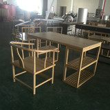 新中式办公桌椅现代简约大班台实木书房家具水曲柳禅意书桌写字台