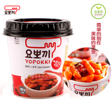 韩国原装进口特产小吃 慈恩岛yopokki香辣炒年糕条方便速食140g