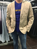 新款 美国代购Armani阿玛尼AX男士春季夹克外套便西