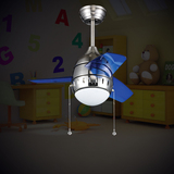 伟雪吊扇灯现代简约小蜜蜂儿童风扇吊灯26寸可爱儿童房LED风扇灯