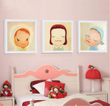 奈良美智梦游娃娃壁画单幅客厅卧室玄关有框装饰画海报人物挂画