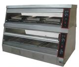 6P-B1.2米两层保温保湿柜控制热风循环食品保温展示柜