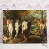 鲁斯本 帕里斯的审判 裸体艺术油画无框画欧式装饰画人物挂画壁画