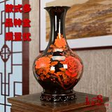 景德镇陶瓷花瓶现代简约水晶釉瓷器家居客厅装饰工艺品欧中式摆件