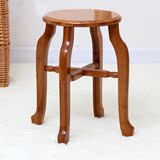 复古矮凳时尚大圆凳子实木板凳简约时尚创意茶几凳特价圆凳便携式