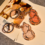 韩国正品猫眼石葫芦汽车钥匙扣家用钥匙链创意时尚挂饰包挂件礼物