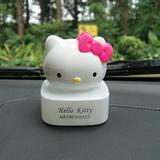 新款kitty汽车香水座KT车用香膏车内装饰品海洋茉莉柠檬水蜜桃黃