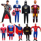肌肉蝙蝠蜘蛛侠衣服 肌肉美国队长超人服装 雷神钢铁侠表演出服装