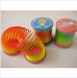 彩虹圈 塑料 弹簧圈 弹力圈 叠叠乐 儿童创意 新奇特地摊货源批发