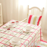 餐布台布布艺欧式田园格子椅套纯棉麻茶几现代午后的阳光桌布
