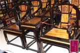 金丝楠家具黑檀金丝楠木皇宫椅太空椅圈椅沙发三件套实木组合促销