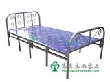 四折床折叠铁床架子床单人双人床1.5布板床临时加床午休床硬板床