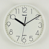 正品包邮天王星9651简约时尚挂钟 白色创意静音钟表卧室客厅钟表