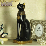 普瑞斯登正品欧式书房家居装饰品摆设摆件埃及风格动物猫礼物礼品