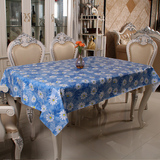 PVC印花田园桌布防水防烫台布茶几布长方形塑料布餐桌垫防油免洗
