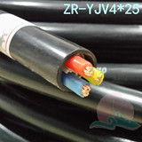 四芯纯铜阻燃ZR-YJV/VV 4*25平方电力电缆 4芯交联聚氯乙烯硬电缆