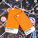 简约大气橙色iPhone6手机壳苹果6s Plus保护套全包软胶防摔潮男女