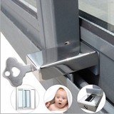 【天天特价】移窗锁防盗限位锁免安装平移推拉门窗户锁扣儿童安全