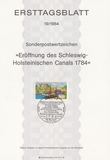 德国纪念戳卡1984：石勒苏益格-荷尔斯泰因运河开通200年-船