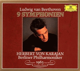 贝多芬beethoven交响曲全集 63红卡版 卡拉扬karajan  五张碟