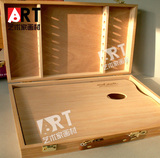 澳洲蒙玛特 进口榆木油画箱 写生绘画大工具盒（送调色板）手提式