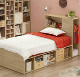 特价韩式日式板式床衣柜床榻榻米1.5米1.8米床简约双人床柜一体床