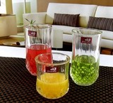 新品复古欧式玻璃杯透明水杯耐热青苹果家用套装果汁杯吧台杯
