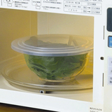 日本进口微波炉加热万能碗盖 泡面盖 冰箱冷藏室可叠加保鲜盖2片