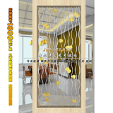 现代欧式透明雕花艺术装饰玻璃 玄关 隔断 屏风 门芯玻璃XX-0042