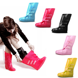 Bearcat新款时尚雨鞋时尚韩国防滑防水雨鞋套高筒水鞋套女加厚