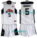 2012伦敦奥运会美国男子篮球国家队球衣训练服科比杜兰特印号免邮