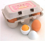 儿童木质玩具 仿真鸡蛋 过家家玩具 鸡蛋玩具 厨房玩具 儿童益智