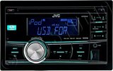 JVC通用型汽车CD机KW-R500 屏幕变色24bit超强音质支持方控ipod