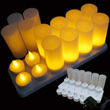 出口品质12座有杯 充电蜡烛灯 电子LED蜡烛灯 蜡烛小夜灯 装饰灯