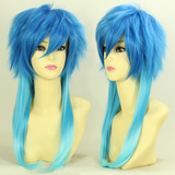 假毛cosplay假发DRAMAtical Murder DMMD濑良垣苍叶蓝色渐变 长发