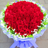 合肥鲜花店送花99朵红玫瑰圣诞节情人节生日求婚求爱同城速递包邮