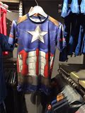 台湾阿京包邮 安德玛 UA男子 英雄系列美国队长短袖T恤-1273691
