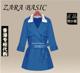 zara女装专柜代购2013春秋款欧美时尚OL气质蕾丝女风衣长袖外套