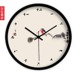 包邮挂表 创意中式艺术水墨中国风客厅钟表时钟挂钟静音石英钟181