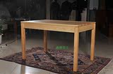 1.2米中式餐桌 1.3米中式餐桌 森林居士原木原色实木樟子松木家具