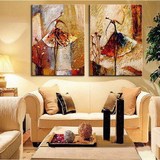莫涵油画纯手工绘油画 现代无框客厅装饰画 抽象油画《芭蕾舞》