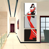 抽象美女挂画 客厅现代装饰画无框酒店宾馆美发店玄关走廊墙壁画