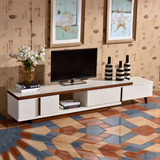 北欧电视柜简约 日式伸缩木质烤漆电视机柜 现代环保客厅卧室地柜