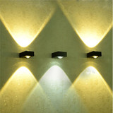 LED壁灯 床头卧室过道客厅楼梯 创意简约现代室内墙壁灯双头射灯