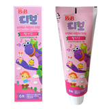 韩国儿童牙膏 B＆B保宁BB 4周岁以上专用 草莓味 少量吞咽无害80g