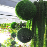 仿真植物緑植大草球大花球装饰酒店商场家居挂饰緑球批发