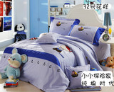 包邮全棉面料儿童卡通单双人韩国床品床上用品床单被罩四件套特价