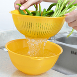 日本进口inomata塑料盆洗菜盆水果盆 淘米盆淘米篮沥水篮厨房用具